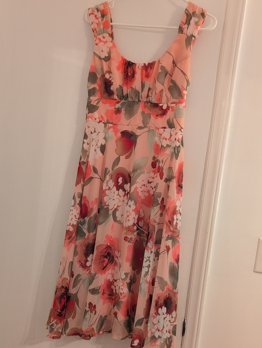 dressbarn Peach Floral Girls Dress